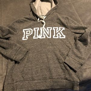 Gray Victoria Secret Pink pullover hoodie